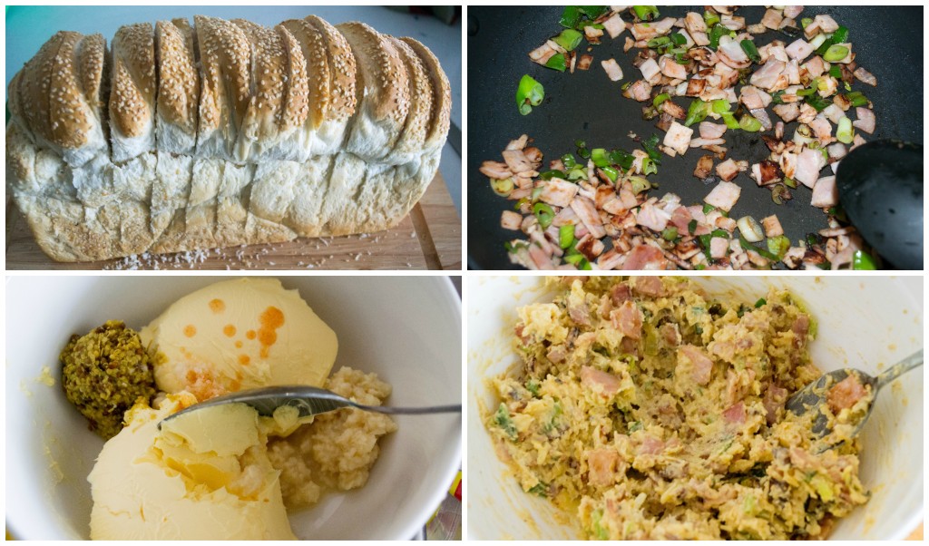 Cheese and Bacon Loaf Steps